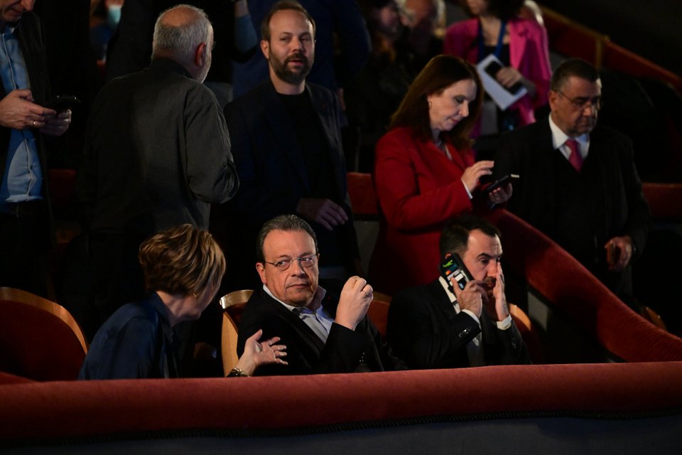 Όλγα Γεροβασίλη, Σωκράτης Φάμελλος και Αλέξης Χαρίτσης στην παρουσίαση του βιβλίου του Αλέξη Τσίπρα / Φωτογραφία EUROKINISSI   