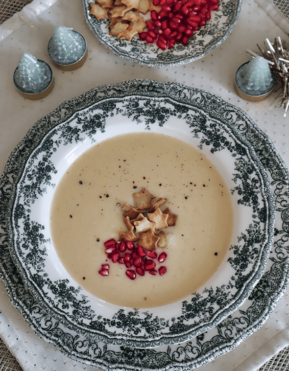 Βελουτέ σούπα γαλοπούλας για τα Χριστούγεννα