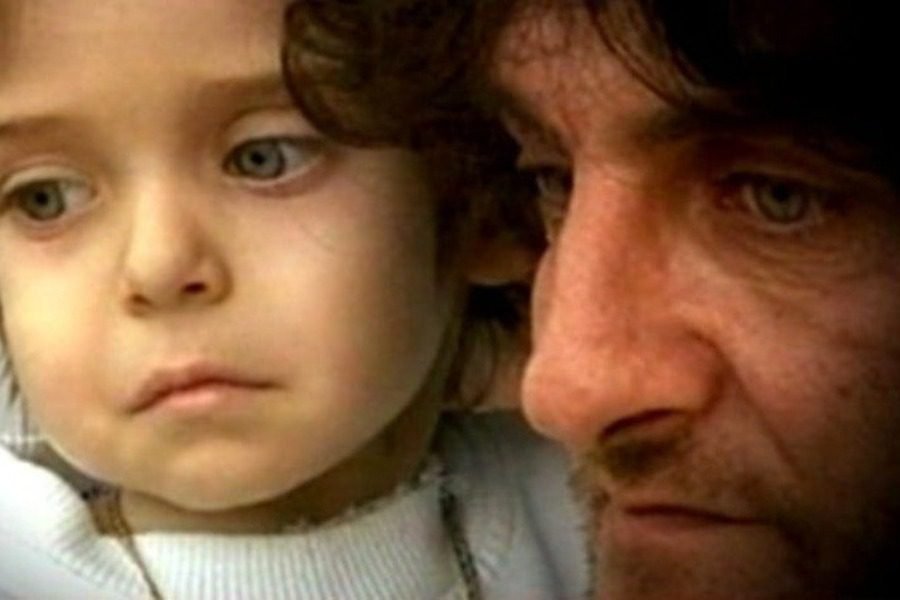 Ο Παναγιώτης Βασιλέλλης με τον πατέρα του 