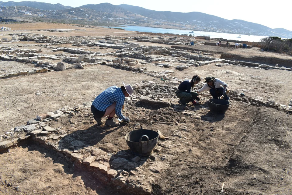 Ανασκαφή στο Νότιο Συγκρότημα (άποψη από ΝΔ)