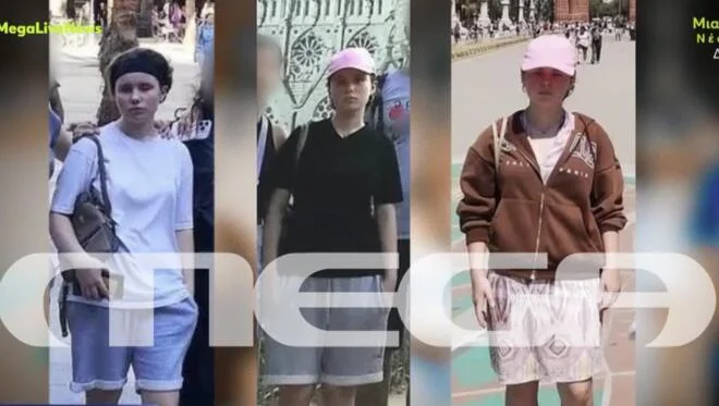 Φωτογραφικά καρέ με την Λόρα κοντοκουρεμένη