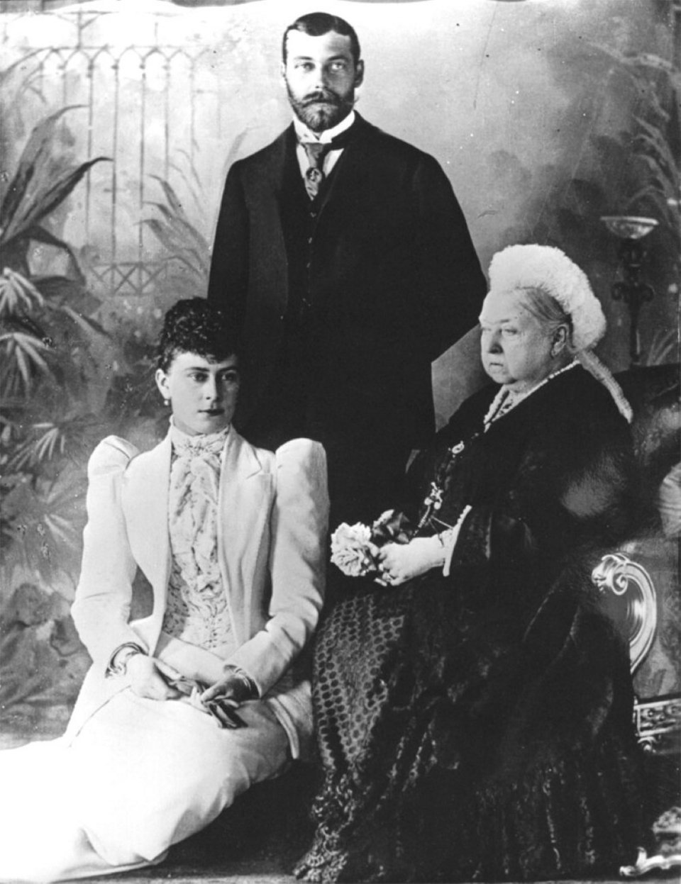 Η βασίλισσα Βικτόρια με τον εγγονό της, μετέπειτα βασιλιά Γεώργοπ Ε'