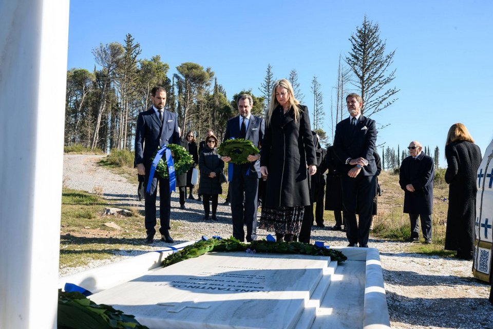 Κατάθεση στεφάνου από τη Θεοδώρα 