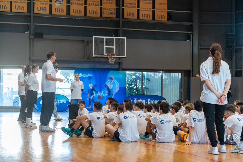 Στιγμιότυπα από τα Jr. NBA Clinics στο Κλειστό Γυμναστήριο της Ακαδημίας ΔΕΚΑ στον Εύοσμο 