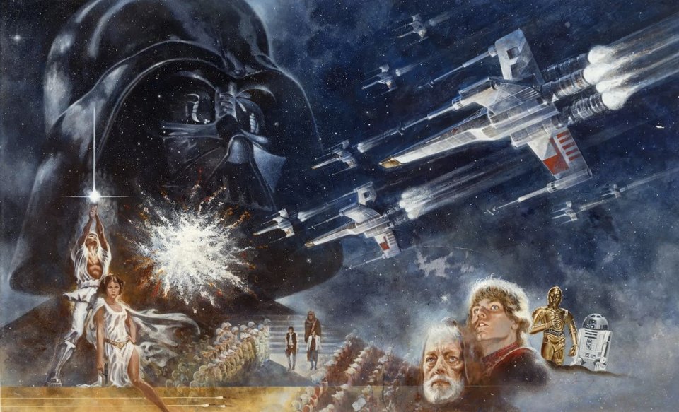 Η οικογένεια του εκλιπόντος παραγωγού του Star Wars, Gary Kurtz, έθεσε σε δημοπρασία ένα εξαιρετικά σπάνιο κομμάτι: τον αυθεντικό πίνακα (halfsheet) που φιλοτέχνησε ο Tom Jung για την πρώτη ταινία / Heritage Auctions