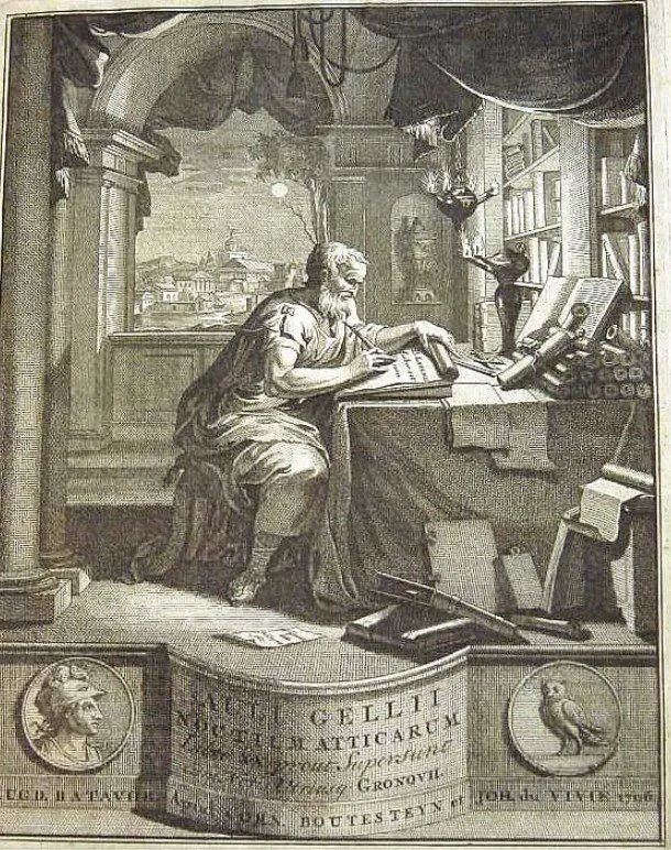 Σε μία από τις πιο ζωντανές περιγραφές του, ο Γέλλιος αφηγείται πως καθόταν σε βιβλιοπωλείο στη Σιγγιλλάρια της Ρώμης / WIKIPEDIA