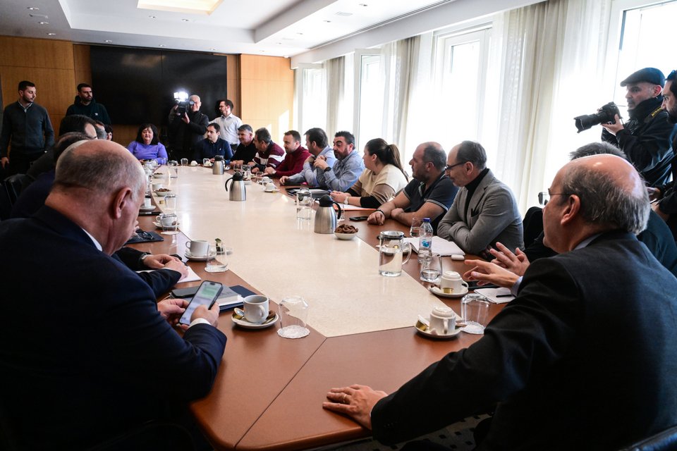 Καρέ από την συνάντηση με τους αγρότες