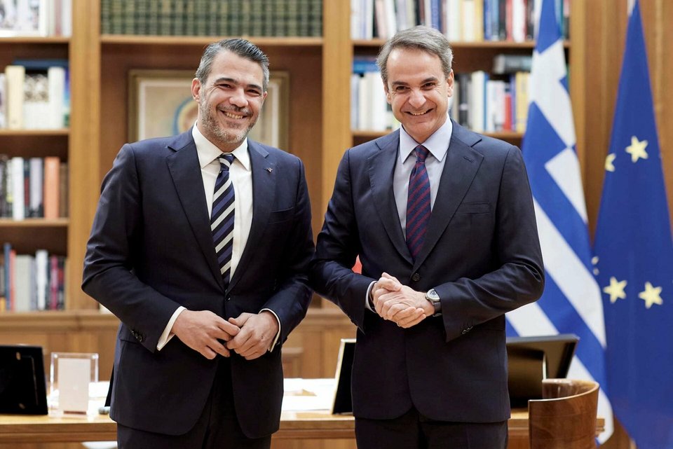 Ο Απόστολος Σπυρόπουλος με τον πρωθυπουργό