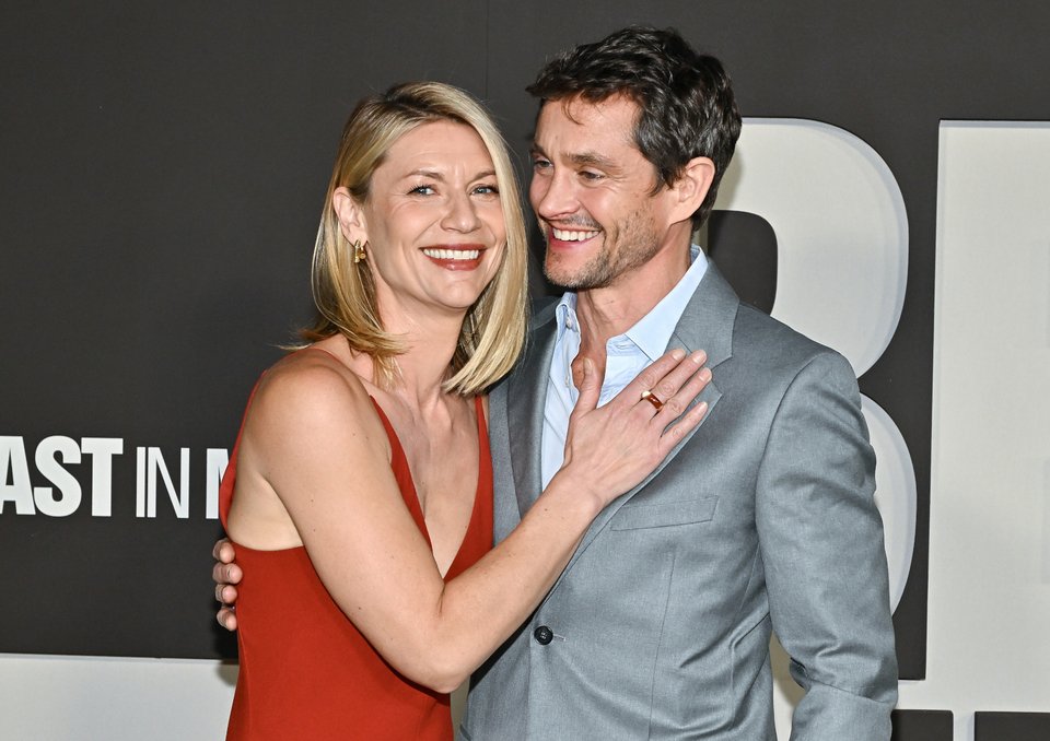 Η Κλερ Ντέινς με τον σύζυγό της 