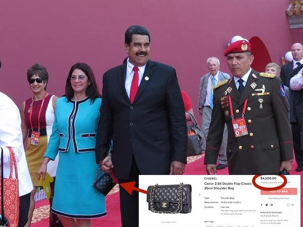 Η Φλόρες με τσάντα chanel αξίας 4,5 χιλιάδων δολαρίων