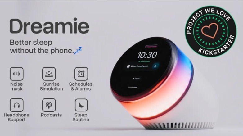 Το Dreamie της Ambient είναι ένα νέο ξυπνητήρι με LED φως που αυξάνεται σταδιακά σε έντονο κίτρινο, προσομοιώνοντας την ανατολή του ηλίου