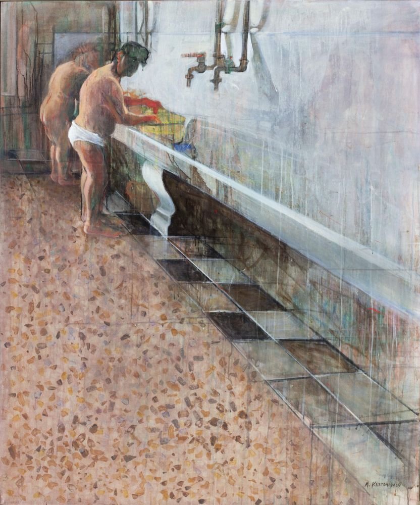 Το βλεμμα της Σκιας, 1994, μικτή τεχνική σε καμβά