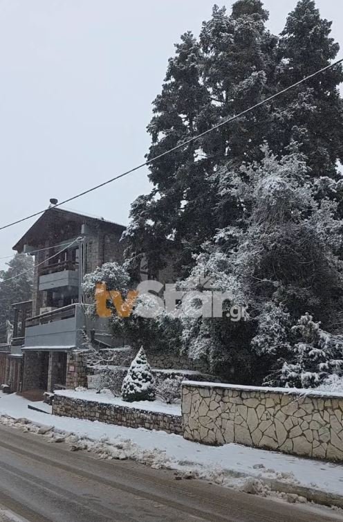 Χιόνια στην Παύλιανη / STAR κεντρικής Ελλάδας