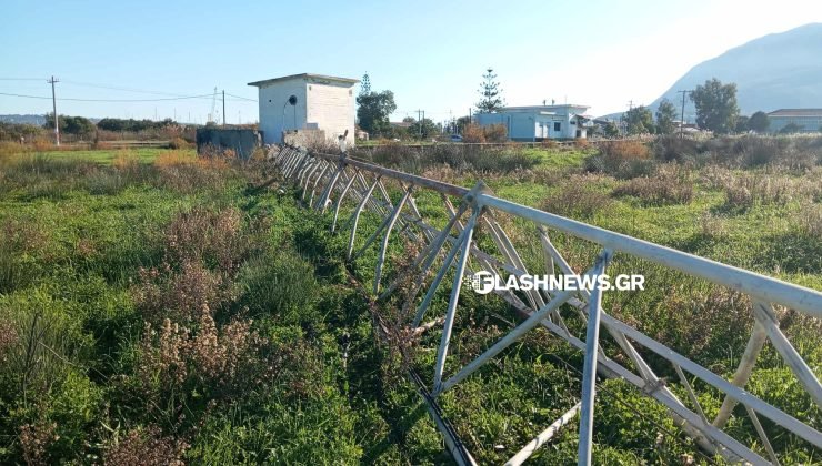 Έπεσε κατά τη διάρκεια της νύχτας η Κεραία των Μεσαίων και Βραχέων Κυμάτων Εκπομπής της ΕΡΤ στην περιοχή της Σούδας Χανίων