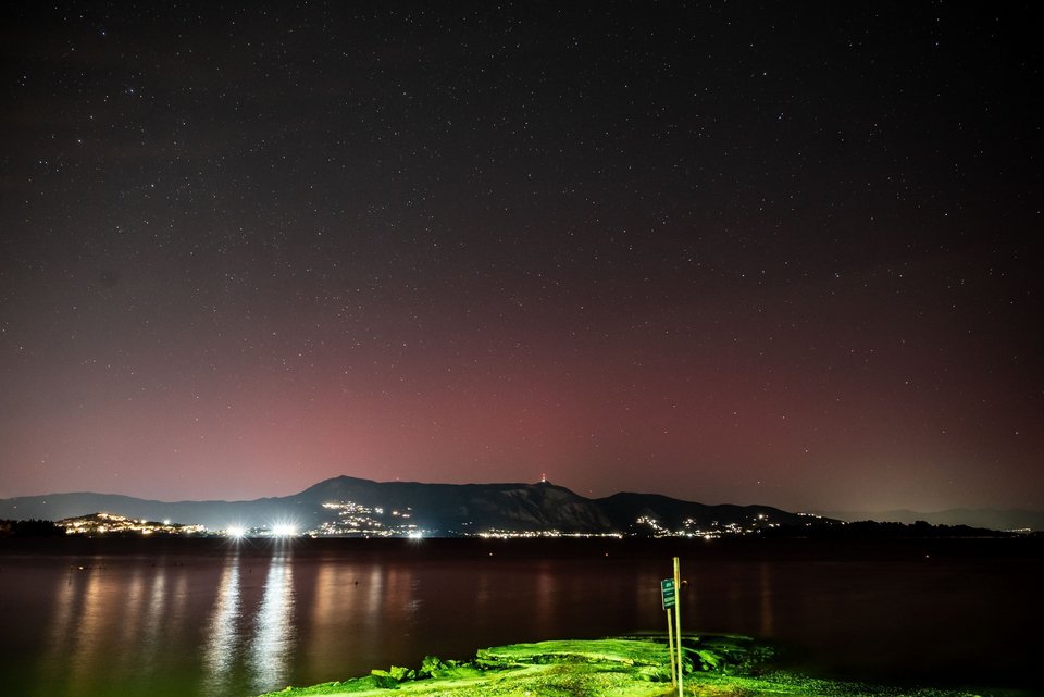 To βόρειο σέλας στην Κέρκυρα / Weather News Greece