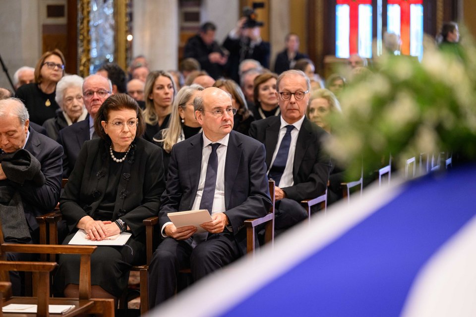 Ο αντιπρόεδρος της κυβέρνησης Κωστής Χατζηδάκης και η υπουργός Πολιτισμού Λίνα Μενδώνη