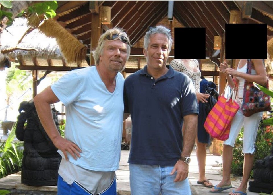 Ο Ρίτσαρντ Μπράνσον με τον Τζέφρι Επστάιν 