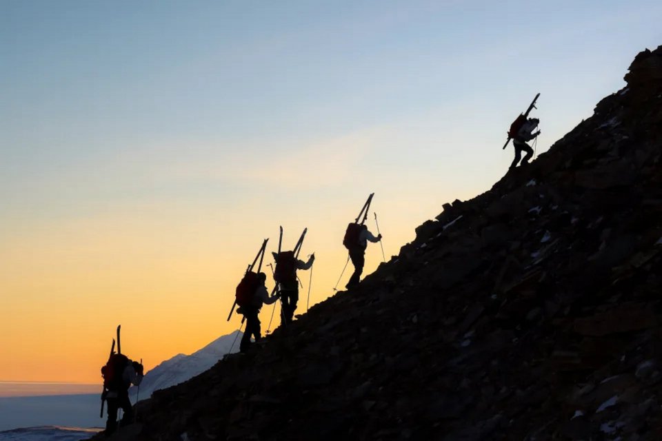 Άνδρες της Slædepatruljen Sirius στη διάρκεια περιπολίας τους στη Γροιλανδία