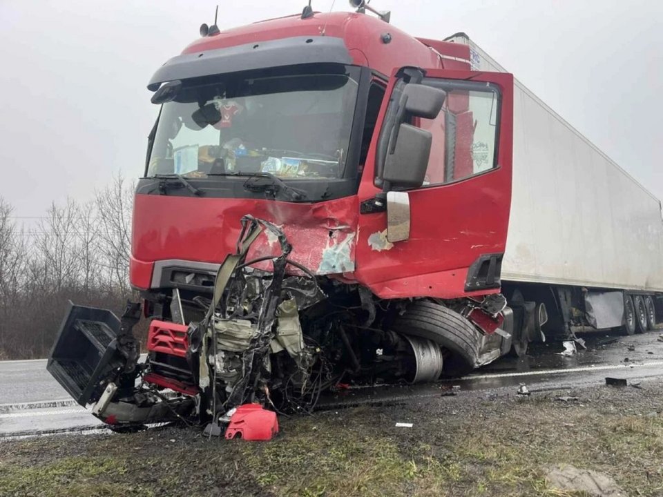 Το βυτιοφόρο μετά τη σύγκρουση