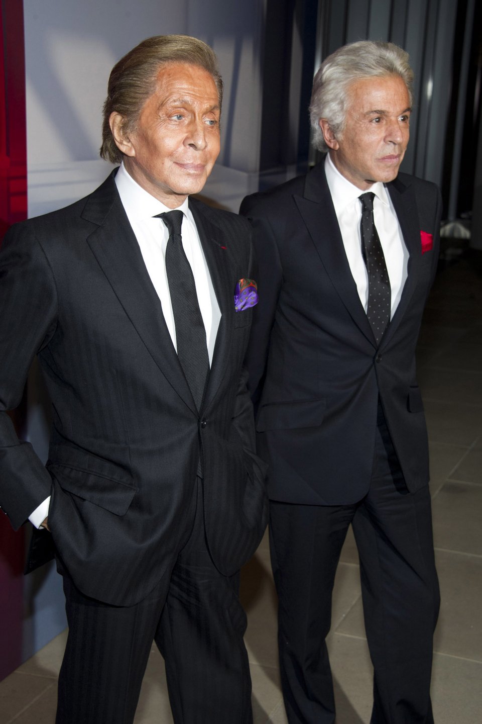 Ο Valentino με τον Τζιανκάρλο Τζιαμέτι / Φωτογραφία: AP