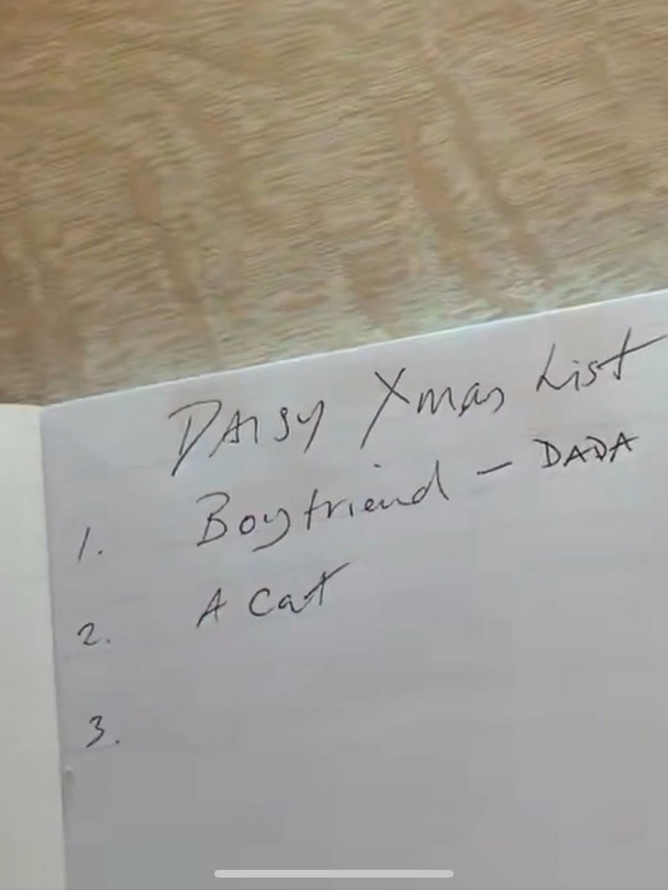 Η χριστουγεννιάτικη λίστα της Ντέιζι 