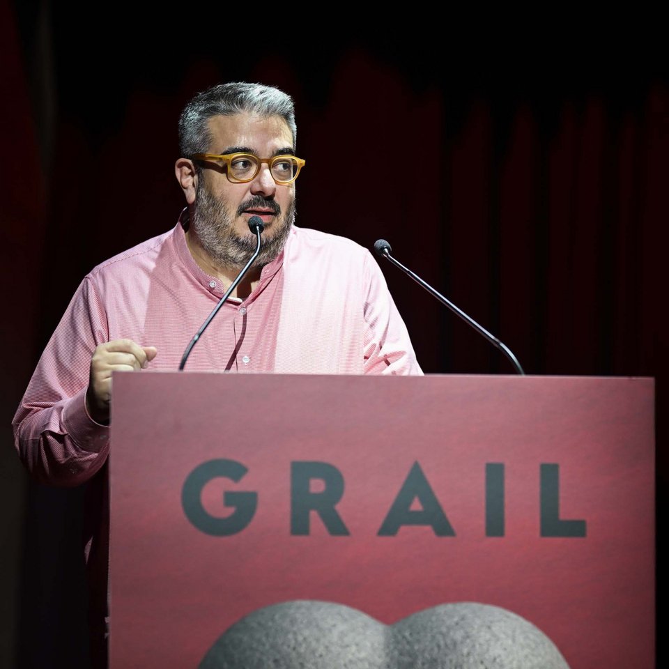 Ο Τάσος Γεωργαντζής, Managing Director / Partner του αρχιτεκτονικού γραφείου Urban Soul Project, στην τελετή απονομής των GRAIL Awards