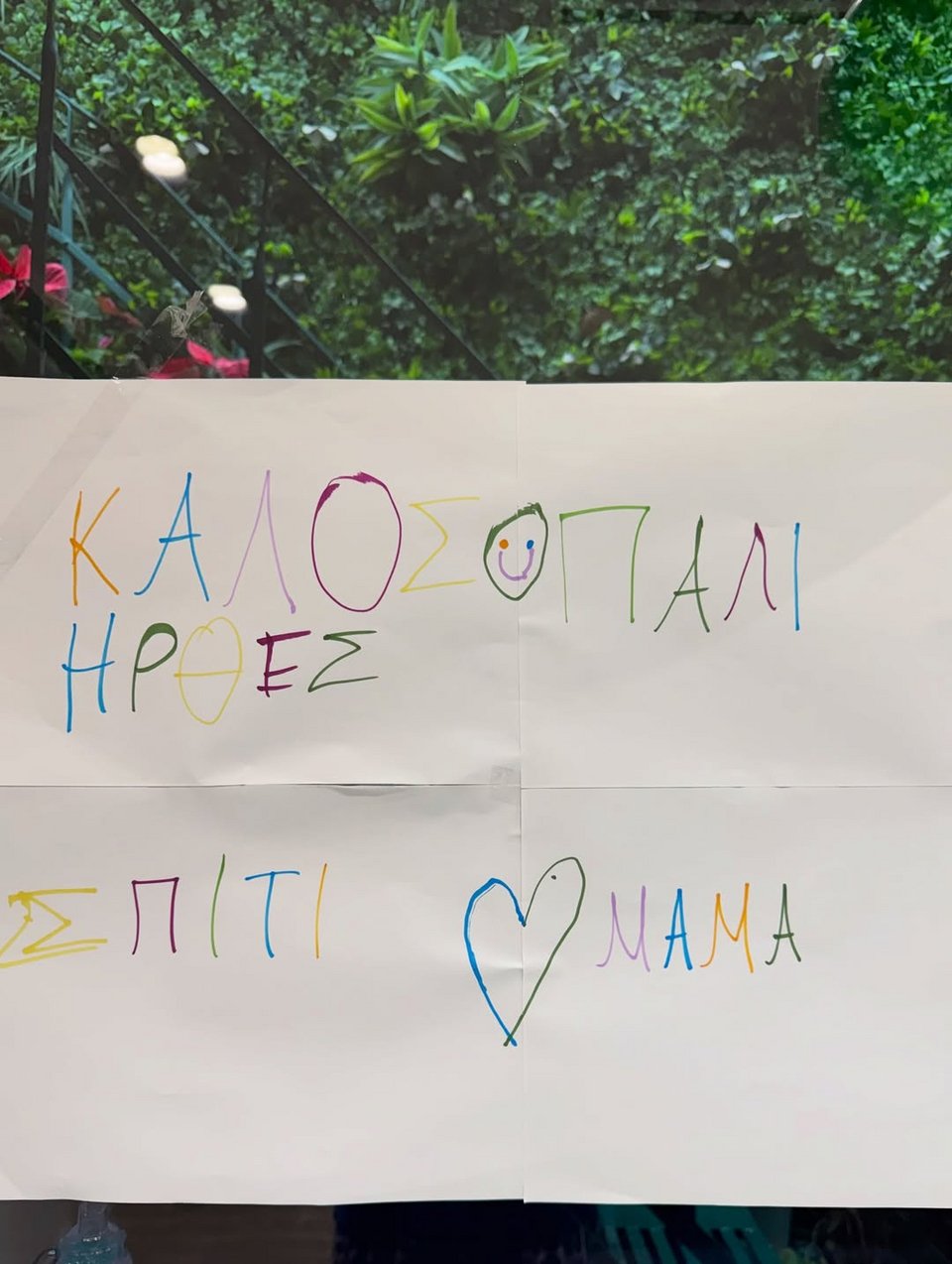 Η ζωγραφιά του γιου της Σίας Κοσιώνη