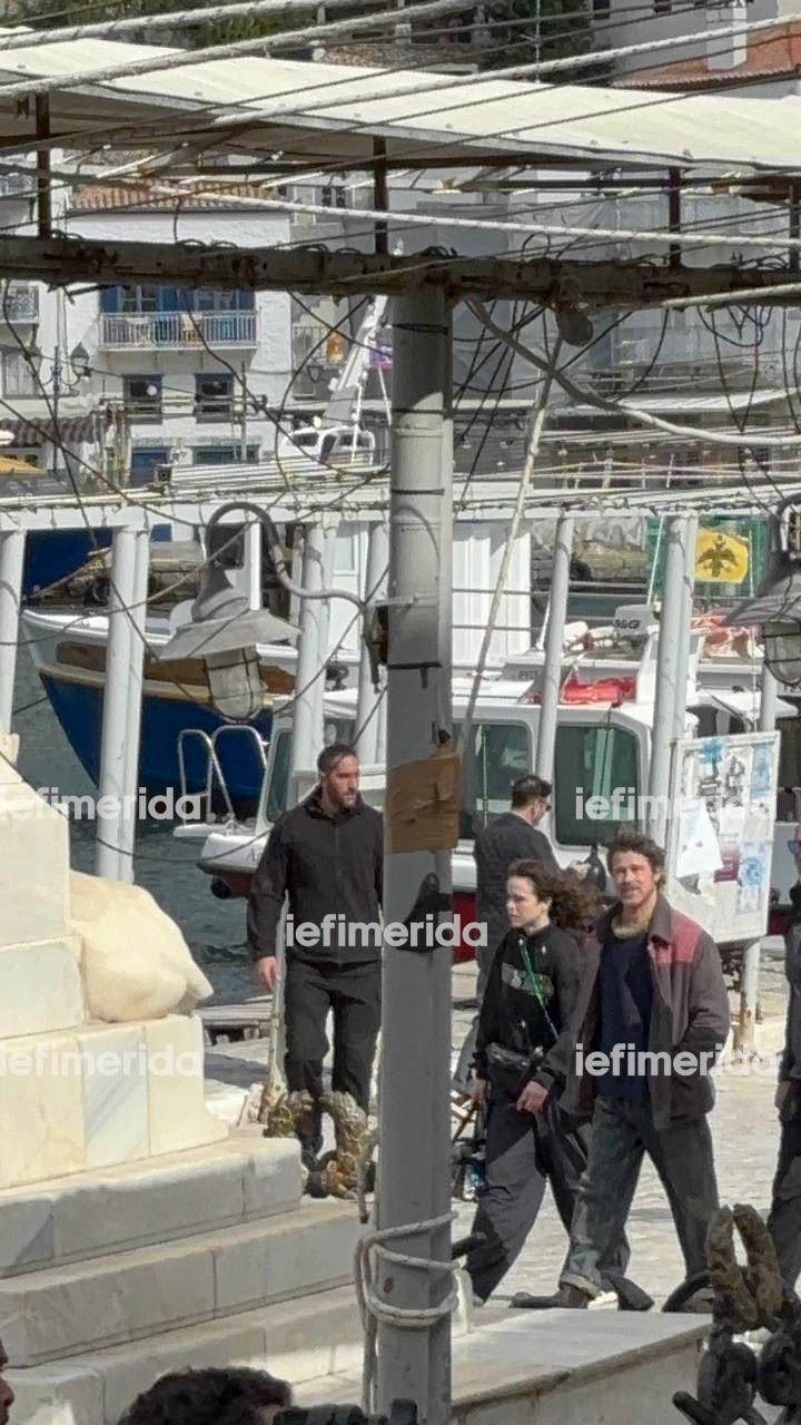 Το γύρισμα του Μπραντ Πιτ στο κρεοπωλείο της Υδρας