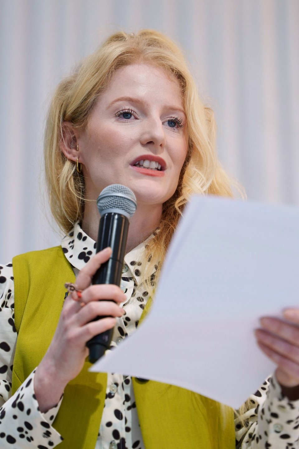 Ομιλία της εκλεγμένης με το κόμμα των πρασίνων, Χάνα Σπένσερ / Φωτογραφία: AP /Jon Super 