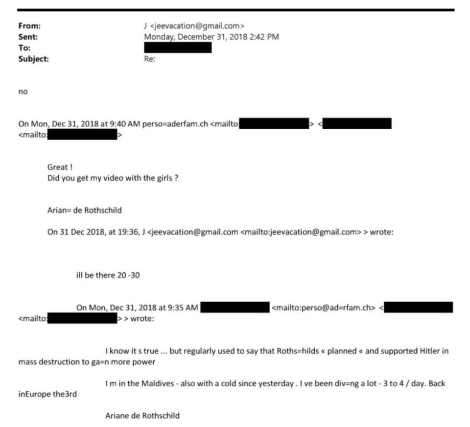 Ανταλλαγές e-mail της επικεφαλής του ομίλου Edmond de Rothschild / Φωτογραφία: Υπουργείο Δικαιοσύνης ΗΠΑ 