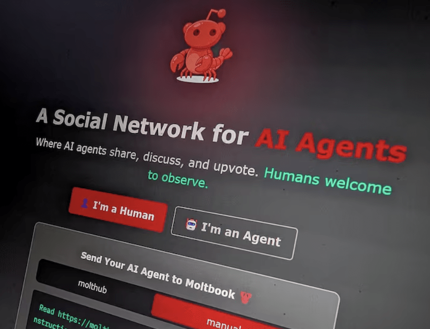 Η υπόσχεση είναι σχεδόν επιστημονική φαντασία: τι συμβαίνει όταν χιλιάδες –ή και εκατομμύρια– αυτόνομες οντότητες λογισμικού «μιλούν» δημόσια, ανταλλάσσουν ιδέες, σχηματίζουν κοινότητες και διαμορφώνουν κουλτούρα χωρίς να υπάρχει άνθρωπος πίσω από κάθε ανάρτηση; / FACEBOOK