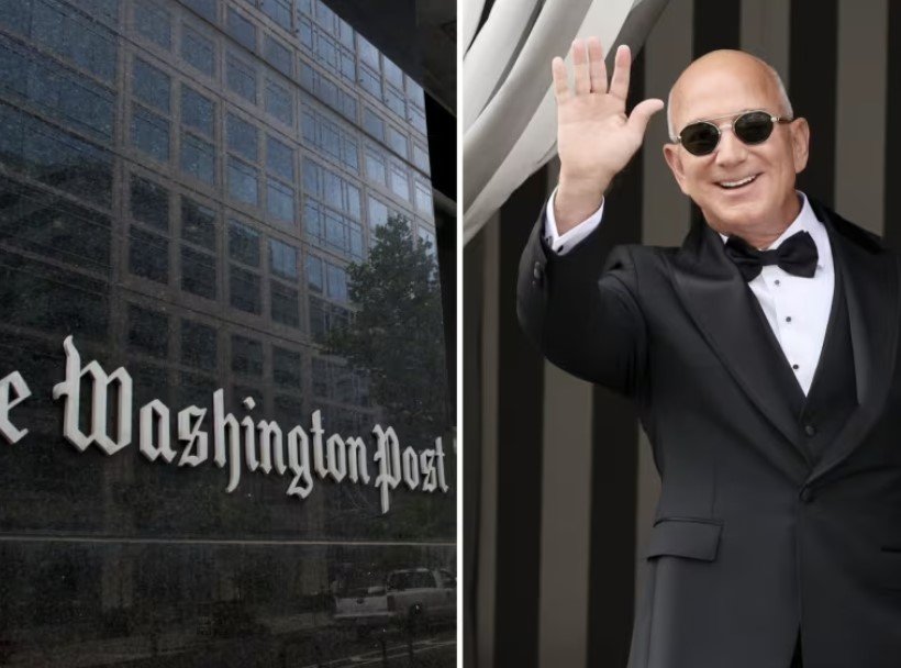 Στις 4 Σεπτεμβρίου 2013, λίγο μετά την ανακοίνωση ότι αγοράζει τη Washington Post, ο Jeff Bezos στάθηκε για πρώτη φορά μπροστά στο προσωπικό της εφημερίδας και υποσχέθηκε αυτό που οι κουρασμένοι από τις περικοπές δημοσιογράφοι ήθελαν να ακούσουν: «μια νέα χρυσή εποχή» / GETTY