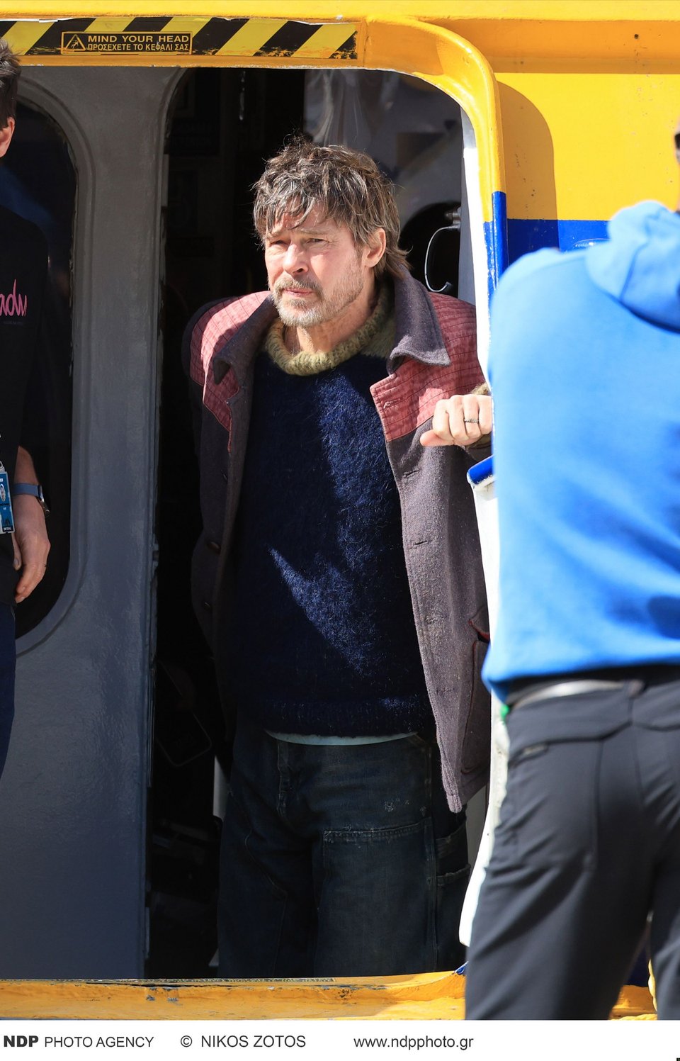 Ο Μπραντ Πιτ στα γυρίσματασ την Υδρα