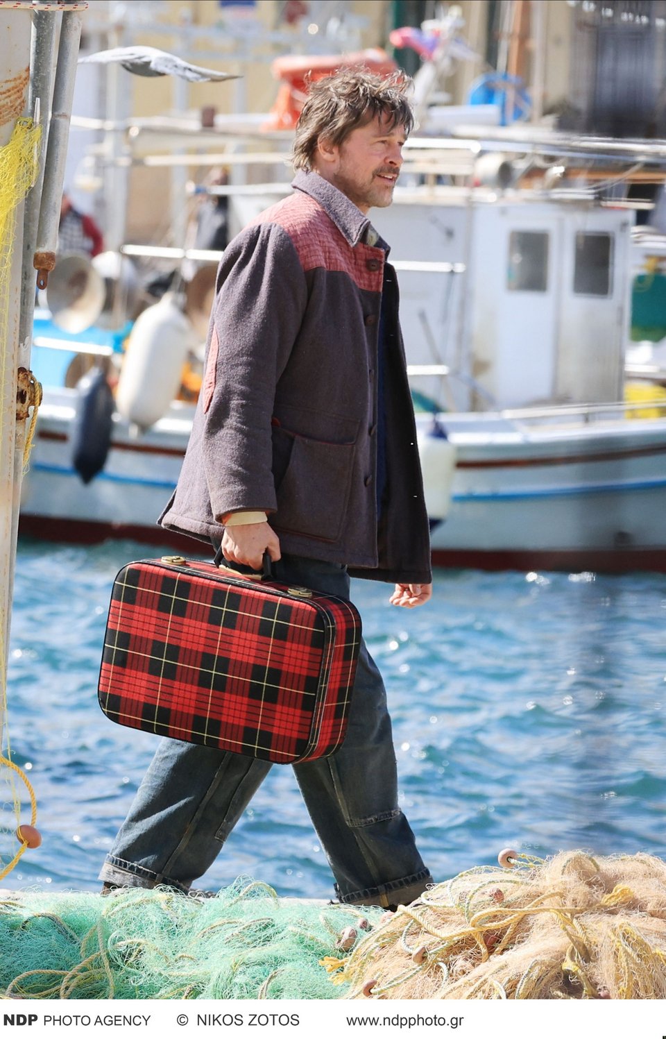 Ο Μπραντ Πιτ στα γυρίσματασ την Υδρα