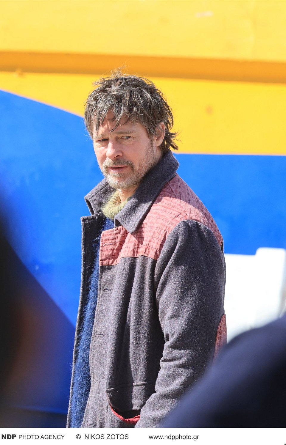 Ο Μπραντ Πιτ στα γυρίσματασ την Υδρα