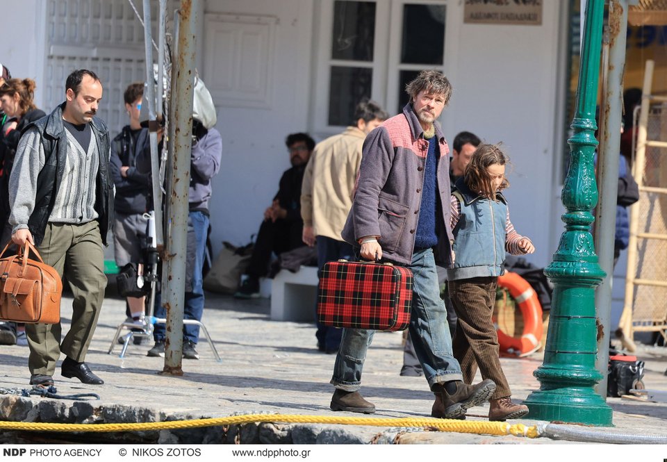 Ο Μπραντ Πιτ στα γυρίσματασ την Υδρα