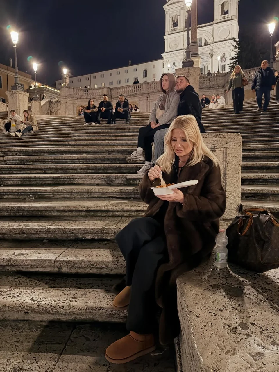 Η Φαίη Σκορδά με τον σύντροφό της στο τελευταίο ταξίδι τους στη Ρώμη