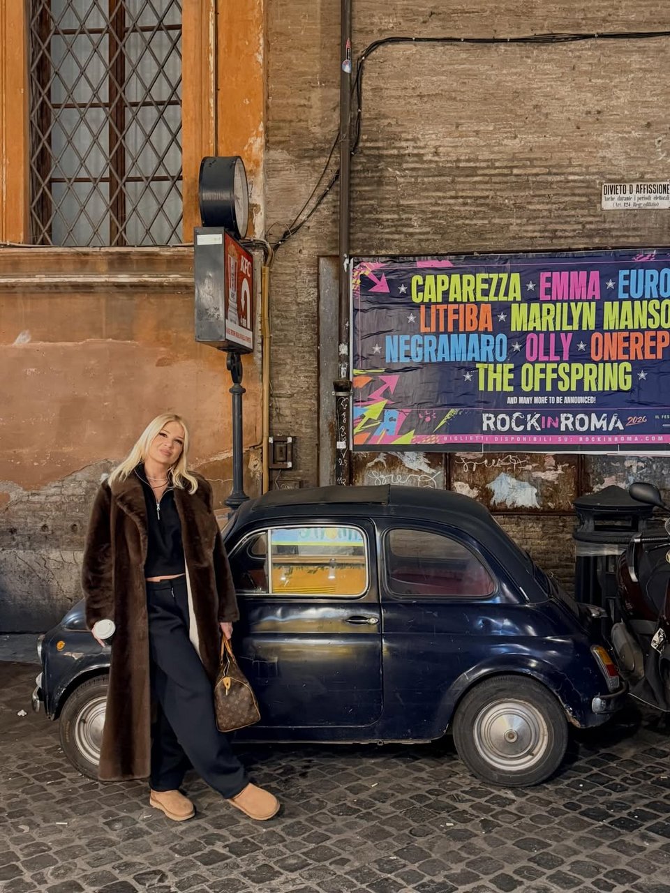 Η Φαίη Σκορδά με τον σύντροφό της στο τελευταίο ταξίδι τους στη Ρώμη