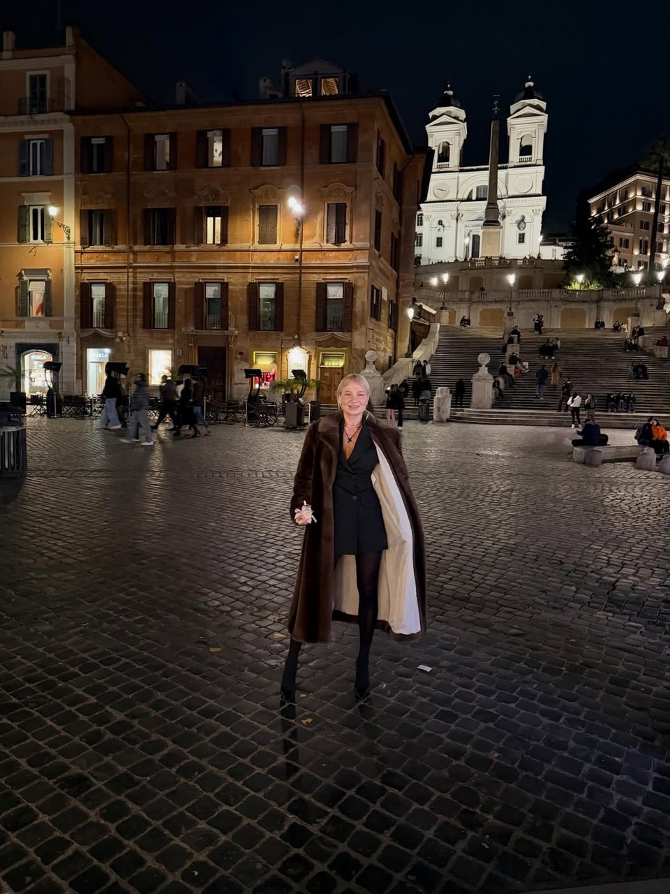 Η Φαίη Σκορδά με τον σύντροφό της στο τελευταίο ταξίδι τους στη Ρώμη