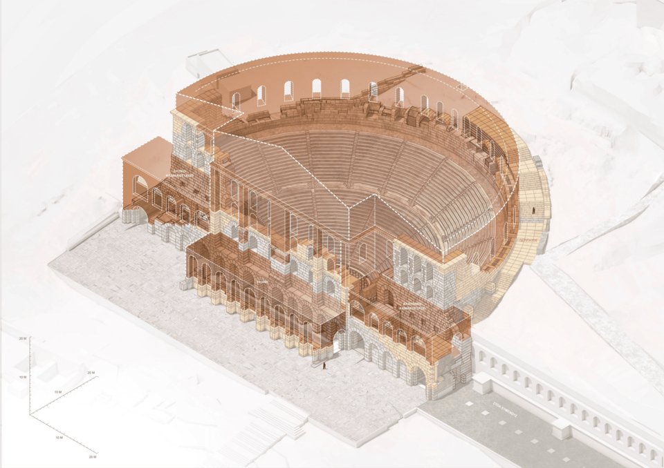 Νέες προσθήκες συγκριτικά με τον αρχικό όγκο του μνημείου