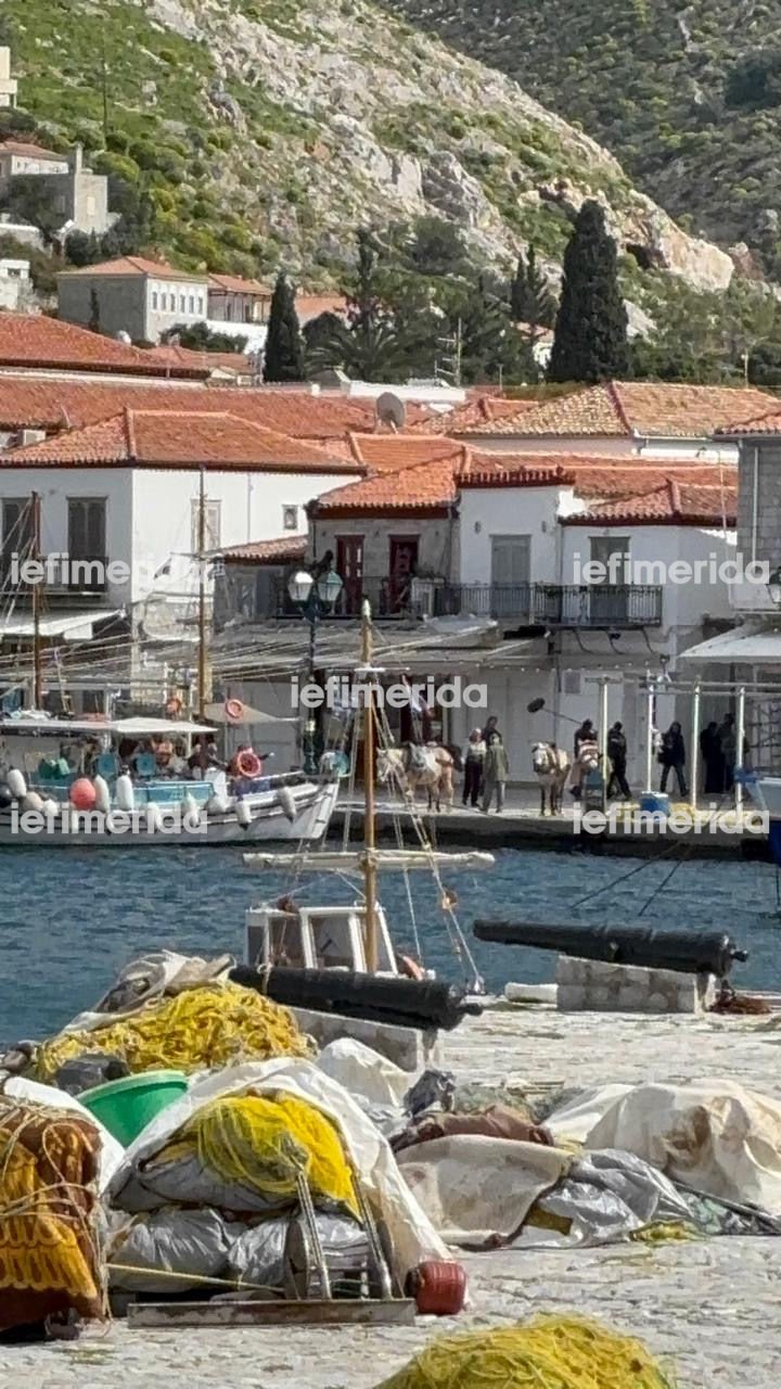 Το γύρισμα του Μπραντ Πιτ στο κρεοπωλείο της Υδρας