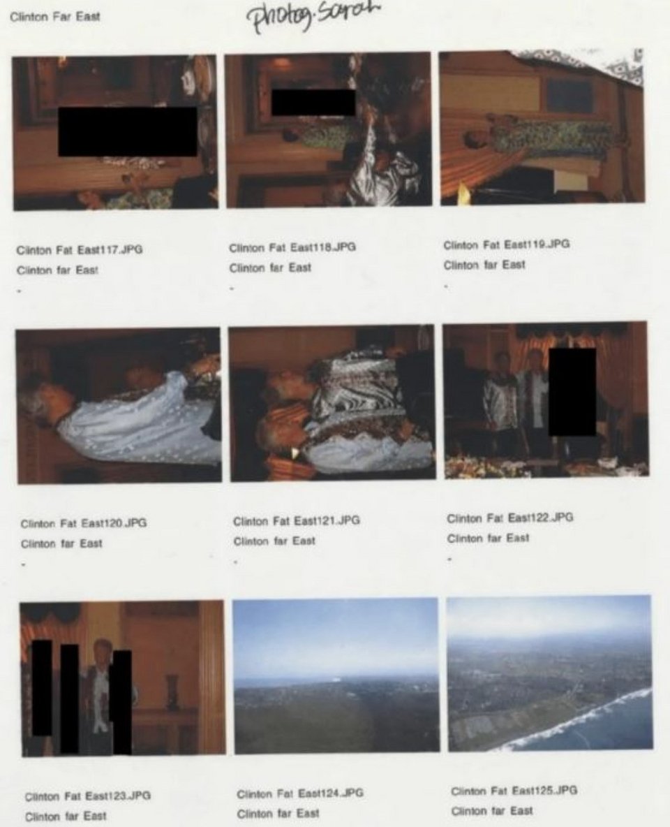 Φωτογραφίες του πρώην προέδρου των ΗΠΑ, Μπιλ Κλίντον με τον καταδισκασμένο για σεξουαλικά εγκλήματα, Τζέφρι Επσταιν. 