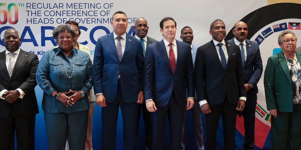  Κυβερνητικοί αξιωματούχοι συμμετέχουν στη σύνοδο της Κοινότητας της Καραϊβικής (CARICOM)/Φωτογραφία: Jonathan Ernst/AP 