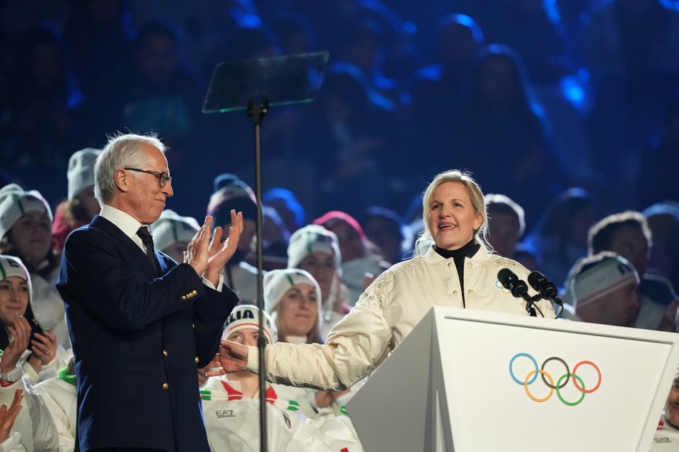 H πρόεδρος της Διεθνούς Ολυμπιακής Επιτροπής (ΔΟΕ) Κίρστι Κόβεντρι 