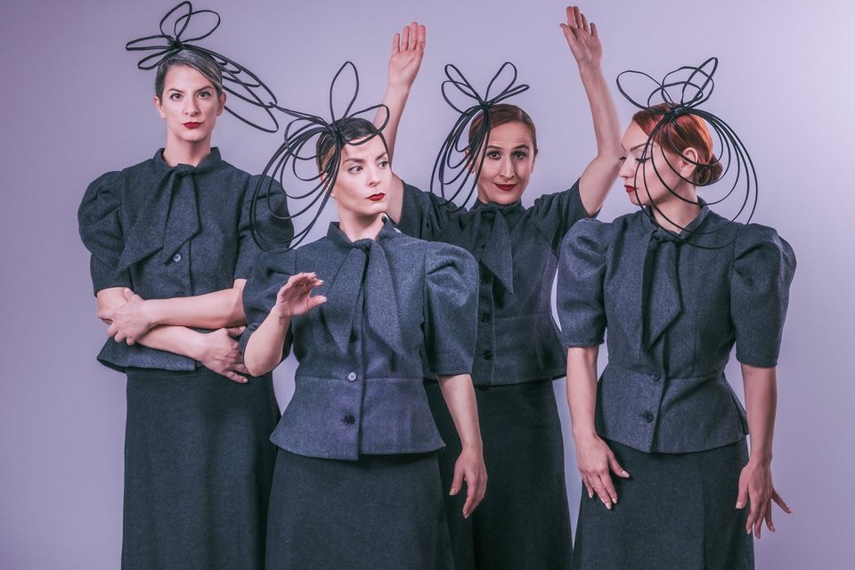 Όλγα Δαλέκου, Έλλη Μερκούρη, Μαρία Στεφανή και Γιούλη Τσαγκαράκη