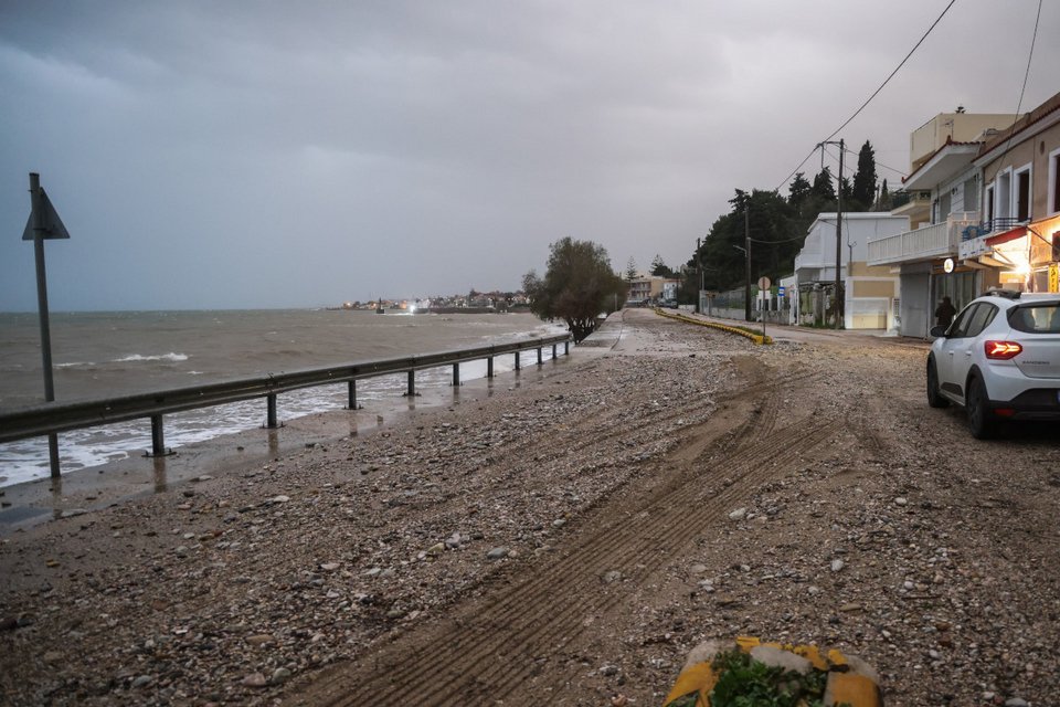 Η κακοκαιρία χτύπησε την Χίο / Φωτογραφία EUROKINISSI  