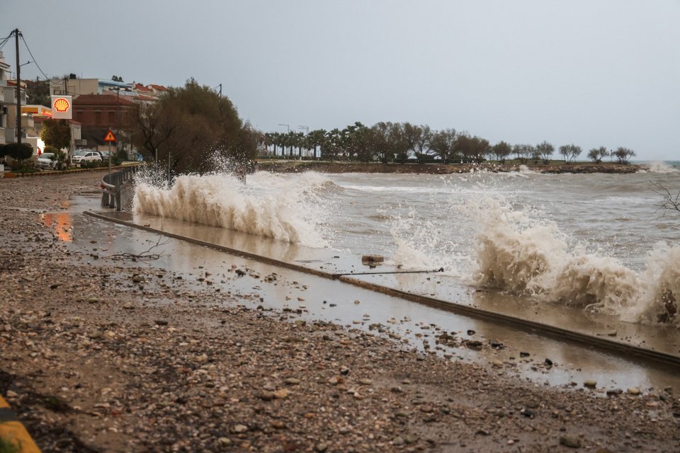 Η κακοκαιρία χτύπησε την Χίο / Φωτογραφία EUROKINISSI 