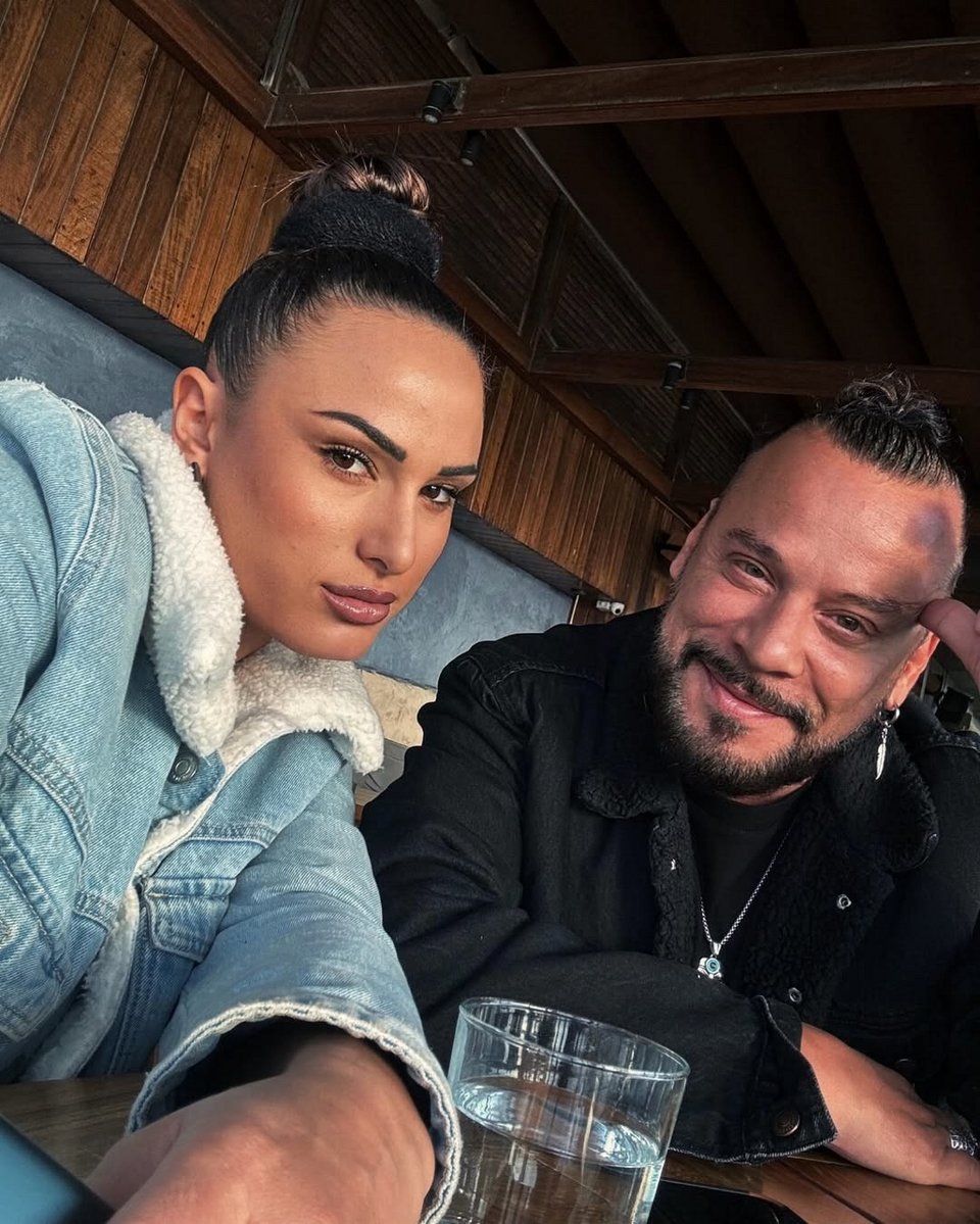 Ο Χρήστος Δάντης με την σύντροφό του Ασημίνα Χατζηανδρέου