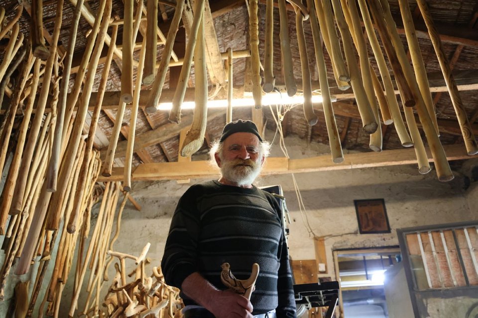 Ο Δημήτρης Παναγιώτου έχει κατασκευάσει περισσότερες από 1.000 μαγκούρες, που σήμερα βρίσκονται σε χέρια τσοπάνηδων στα βουνά, περιηγητών, οδοιπόρων, αλλά και καρναβαλιστών