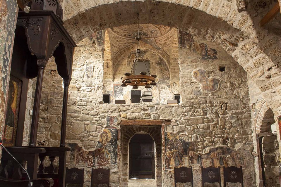 Άποψη από το εσωτερικό του ναού